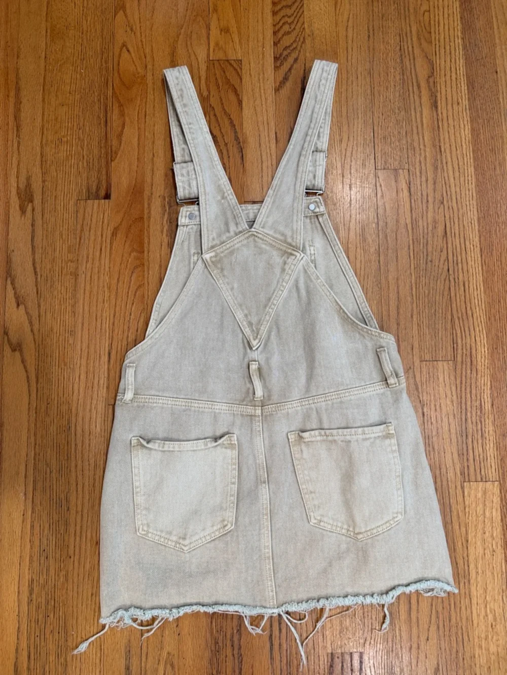 PacSun Tan Denim Overall Dress with Adjustable Straps - Picture 2 of 5